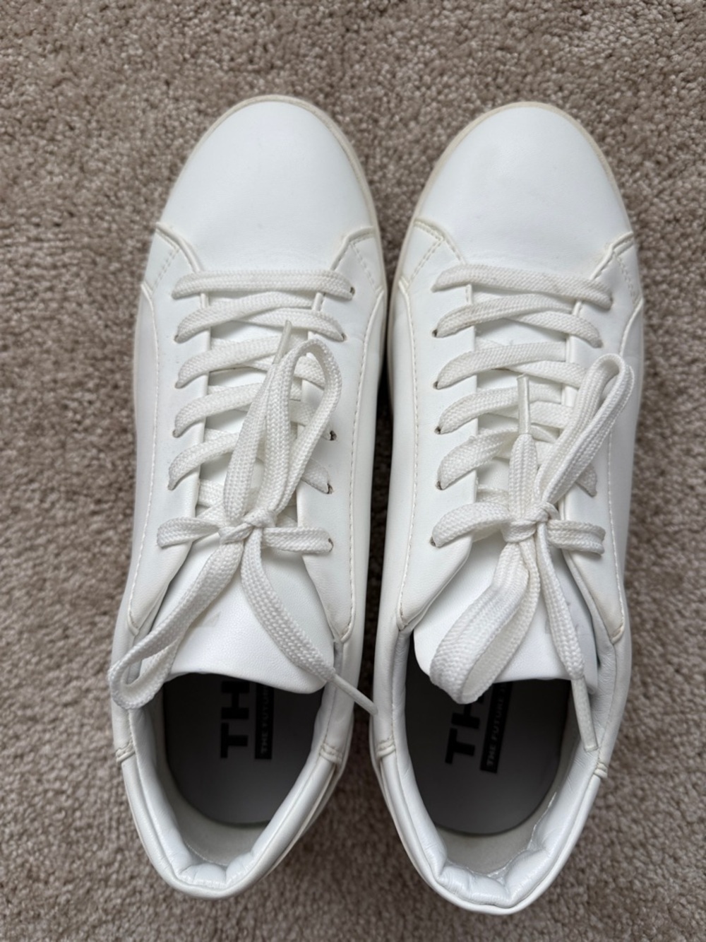 Thousand Fell Lace Up White Cream Casual Sneaker - Picture 8 of 10
